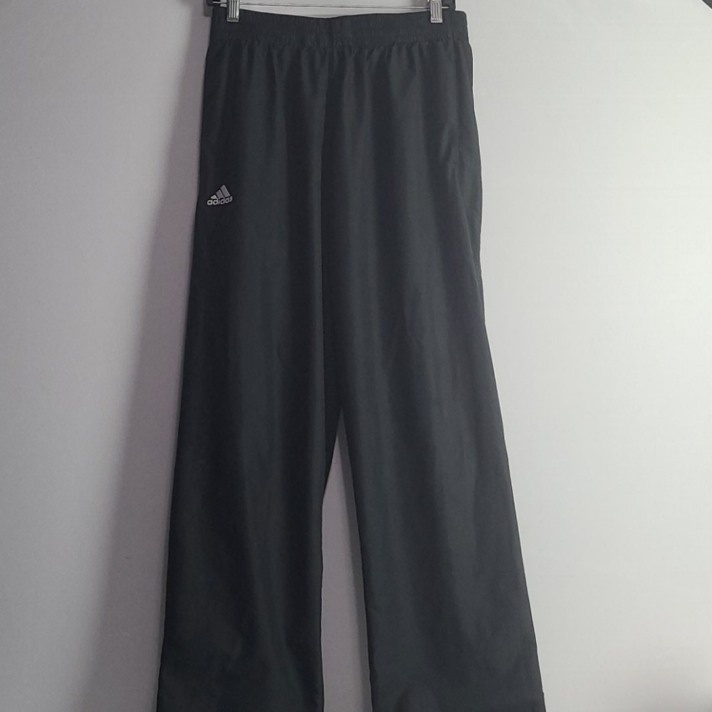 ADIDAS CLIMALITE PLAYER ID BLACK PANTS W/ LINING AND ZIPPER SIZE M